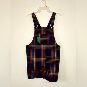 Plaid Jumper Dress from Simons. Size: Medium